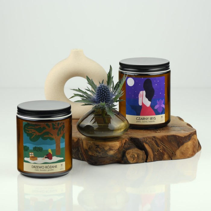 Zestaw dwóch świec sojowych 220 g