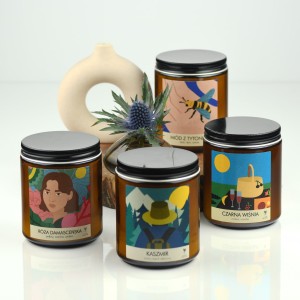 Zestaw czterech świec sojowych 220g