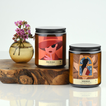 Zestaw dwóch świec sojowych 220 g