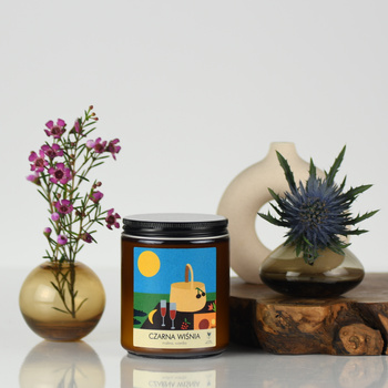 Świeca sojowa CZARNA WIŚNIA 220g