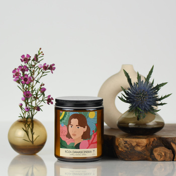 Świeca sojowa RÓŻA DAMASCEŃSKA 220g