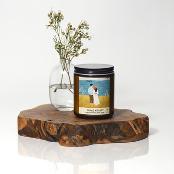 Świeca sojowa BIAŁE KWIATY 220g