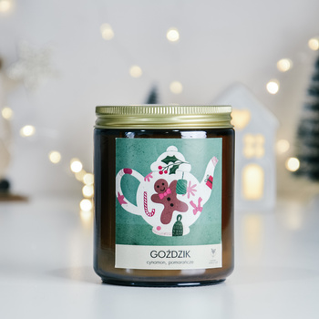 GOŹDZIK Z CYNAMONEM świeca sojowa 220g